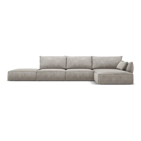 Svetlosivá rohová pohovka (pravý roh) Vanda - Mazzini Sofas