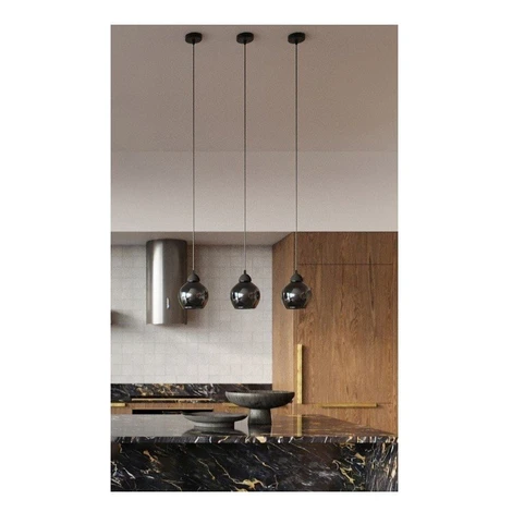 Čierne závesné svietidlo ø 15 cm Grande – Sollux SOLLUX LIGHTING