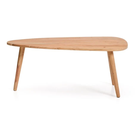 Konferenčný stolík z masívu akácie v prírodnej farbe 60x110,5 cm Duvani – Kave Home