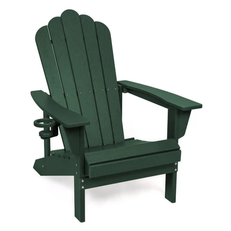 Zelené plastové záhradné kreslo Adirondack – Bonami Selection