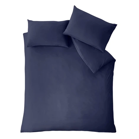 Tmavomodré obliečky na dvojlôžko/predĺžené 260x220 cm So Soft Non–Iron – Catherine Lansfield