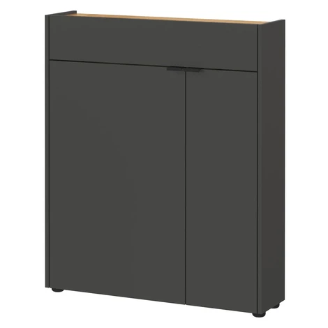 Antracitová skrinka 82x102x22 cm Ameca – Germania