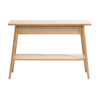Konzolový stolík s doskou v dubovom dekore v prírodnej farbe 40x110 cm Barrali – Unique Furnitur