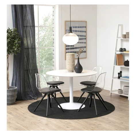 Biely okrúhly jedálenský stôl Actona Ibiza, ⌀ 110 cm