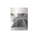 Sivé obliečky na jednolôžko z bavlny Renforcé 140x200 cm Checkered – Mila Home Luxury