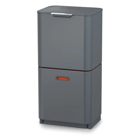 Grafitovosivý kôš na triedený odpad Joseph Joseph Totem Max, 60 l
