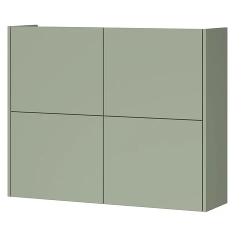 Sivozelená matná závesná skrinka 97x79x27 cm Binetto – Germania