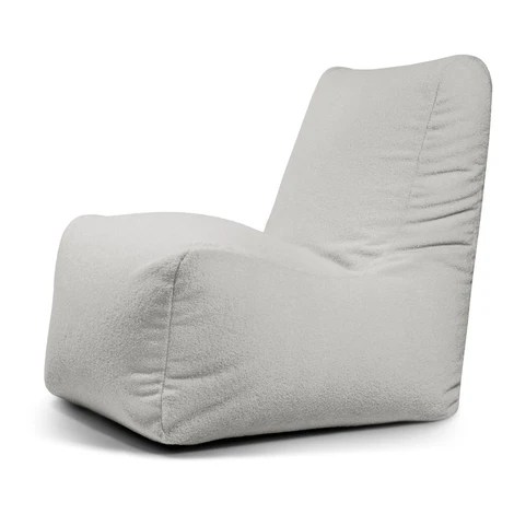 Svetlosivý sedací vak z textílie buklé Seat Lounge – SLOWDOWN
