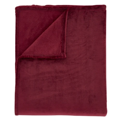 Červená deka z mikroplyšu 130x170 cm Raschel Velvet – Catherine Lansfield