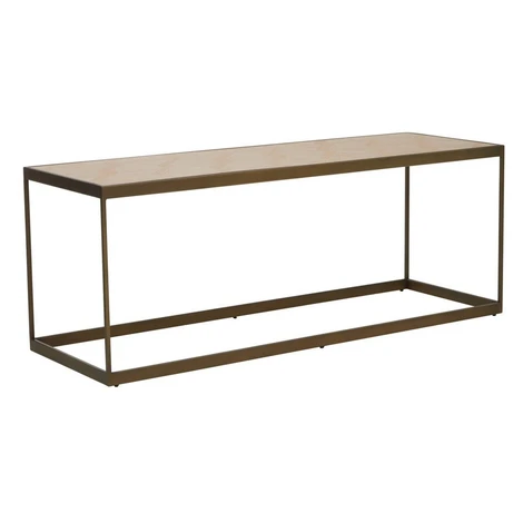Hnedý/v prírodnej farbe konferenčný stolík s doskou v dubovom dekore 40x120 cm Grenoble – Premie Premier Housewares