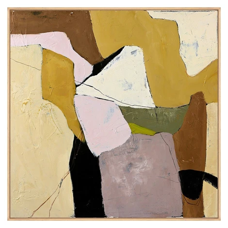 Ručne maľovaný obraz s rámom/na plátne 101x101 cm Featured – Malerifabrikken