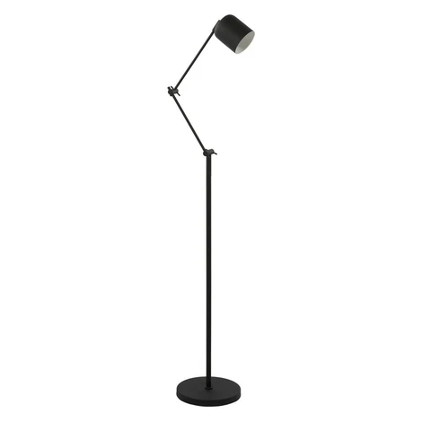 Čierna stojacia lampa so stmievačom (výška  150 cm) Rijeka – Light & Living