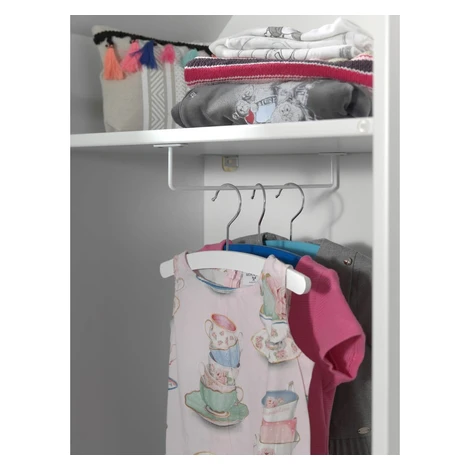 Bielo-zelená otvorená detská šatníková skriňa 173x171,5 cm CASAMI BRUGES – Vipack