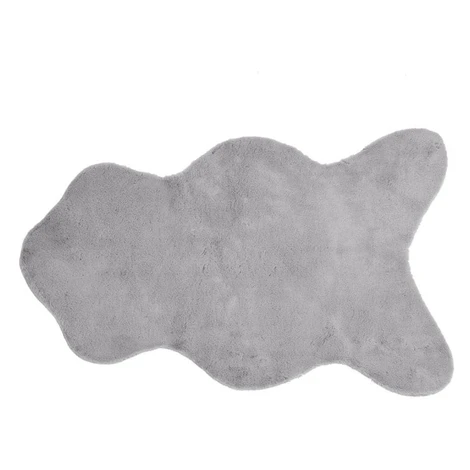 Sivá umelá kožušina Tiseco Home Studio Rabbit, 60 × 90 cm