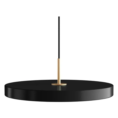 Čierne LED závesné svietidlo s kovovým tienidlom ø 43 cm Asteria Medium – UMAGE