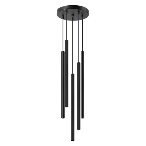 Čierne kovové závesné svietidlo ø 25 cm Fideus – Sollux SOLLUX LIGHTING