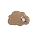 Hnedý kameninový detský tanier 14x20 cm Dolly – Bloomingville Mini