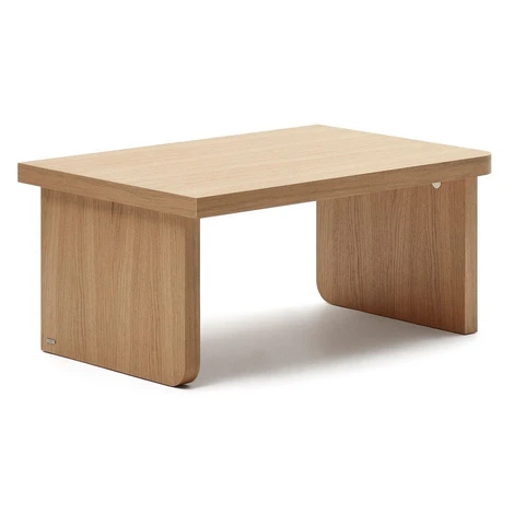Konferenčný stolík v dekore duba v prírodnej farbe 89x62 cm Oaq – Kave Home
