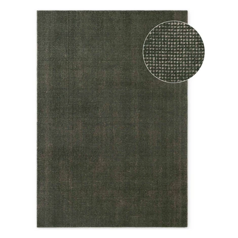 Tmavozelený ručne tkaný vlnený koberec 160x230 cm Greenwich – Ted Baker