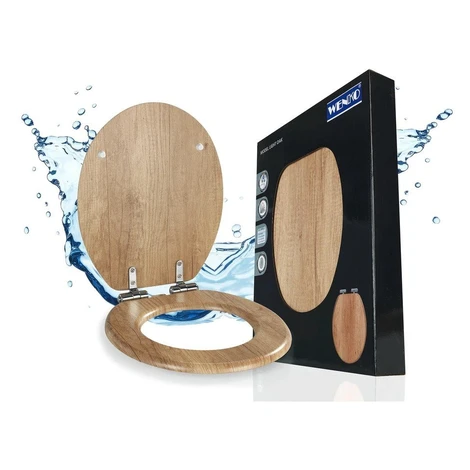 Záchodová doska s automatickým zatváraním 37 x 43 cm Oak – Wenko