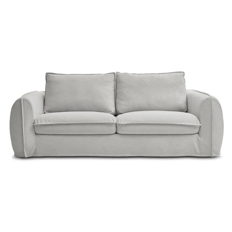 Svetlosivá pohovka na každodenné spanie/rozkladacia 216 cm Archimede – Bobochic Paris