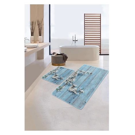 Modré kúpeľňové predložky v súprave 2 ks 60x100 cm – Mila Home