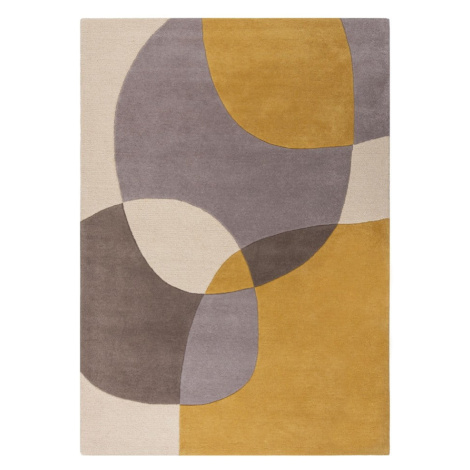 Okrovožltý vlnený koberec 230x160 cm Glow - Flair Rugs
