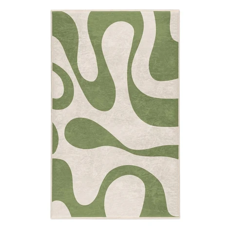 Zelený prateľný koberec 60x100 cm Matcha Latte – Mila Home