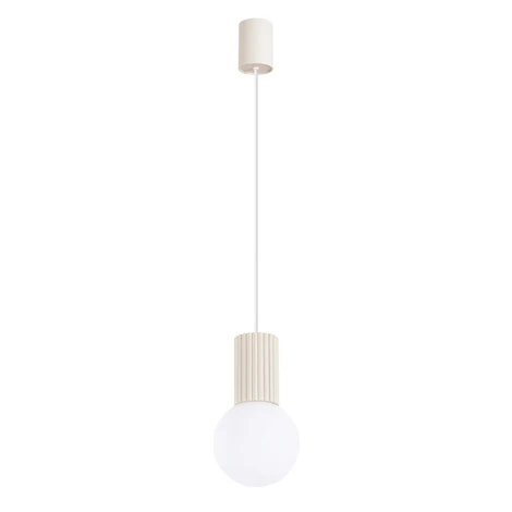 Krémové závesné svietidlo so skleneným tienidlom ø 12 cm Orbital – Sollux SOLLUX LIGHTING