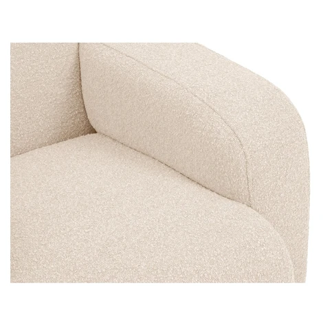 Béžové kreslo z textílie bouclé Molino – Micadoni Home