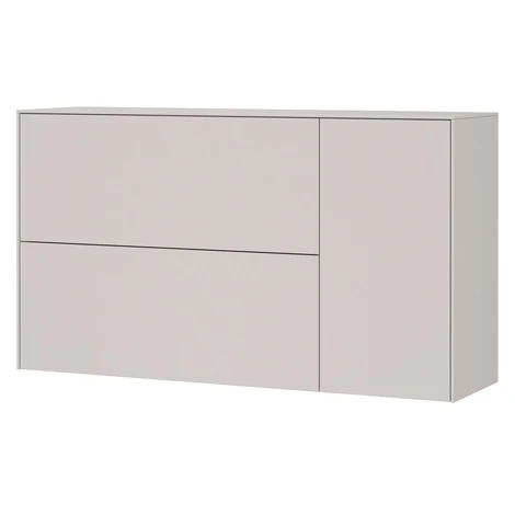 Krémová závesná skrinka na topánky 137x78x41 cm – Germania