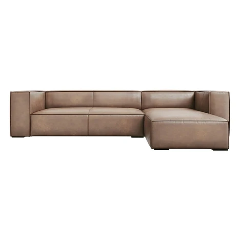 Svetlohnedá kožená rohová pohovka (pravý roh) Madame - Windsor & Co Sofas