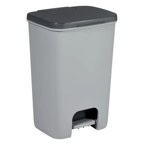 Sivý pedálový plastový odpadkový kôš 40 l Essentials – Curver