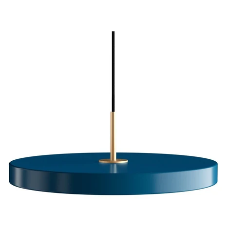Petrolejovomodré závesné svietidlo UMAGE Asteria, ⌀ 43 cm