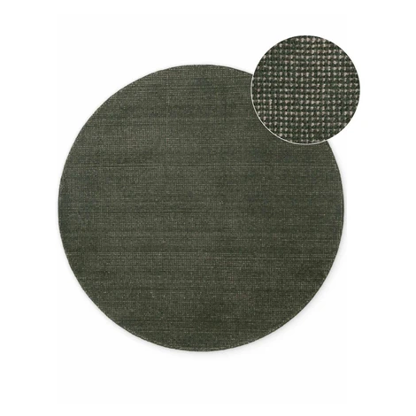 Tmavozelený ručne tkaný vlnený okrúhly koberec ø 200 cm Greenwich – Ted Baker