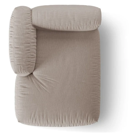 Béžový modul pohovky (ľavý roh) Martina – Micadoni Home