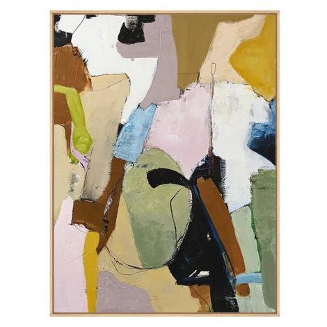 Tlačený/s ručne maľovanými prvkami obraz s rámom/na plátne 93x117 cm Out Of Ordinary – Malerifab