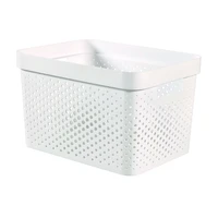 Biely úložný košík Curver Infinity Dots, 17 l
