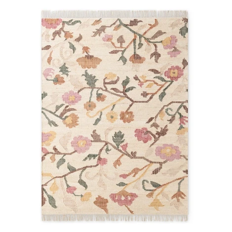 Krémový ručne tkaný jutový koberec 160x230 cm Roya Violette – Elle Decoration