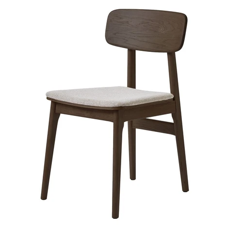 Hnedá čalúnená jedálenská stolička Livo – Unique Furniture