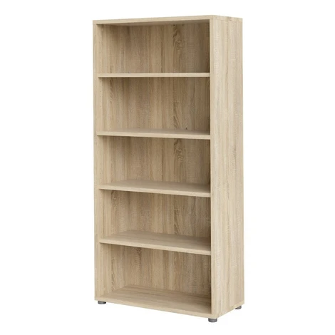 Modulárna knižnica v dekore duba v prírodnej farbe 89x189 cm Prima – Tvilum