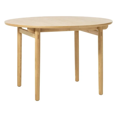 Okrúhly rozkladací jedálenský stôl v dekore duba ø 120 cm Carno – Unique Furniture