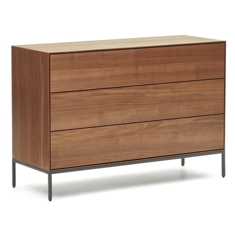 Nízka komoda v dekore orecha v prírodnej farbe 110x75 cm Vedrana – Kave Home