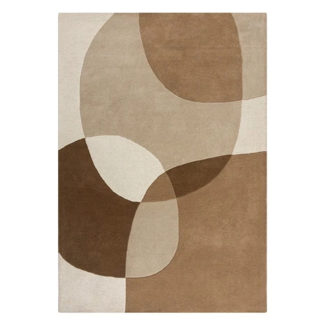 Hnedý/béžový ručne tkaný vlnený koberec 200x290 cm Glow – Flair Rugs