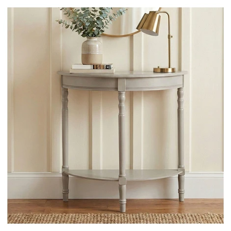 Sivý konzolový stolík z borovicového dreva 30x80 cm Heritage – Premier Housewares