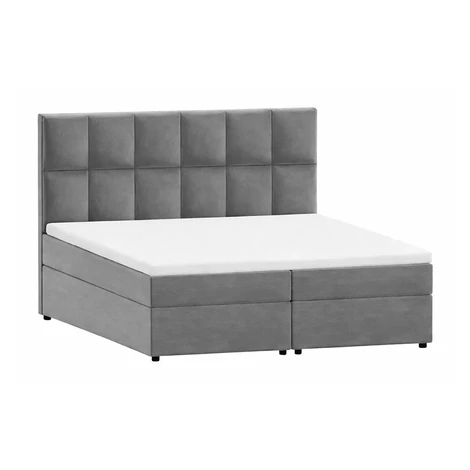 Sivá boxspring posteľ s úložným priestorom 160x200 cm Flip – Ropez