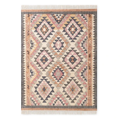 Sivý ručne tkaný jutový koberec 200x300 cm Roya Parsa – Elle Decoration