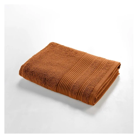 Froté bavlnená osuška v terakotovej farbe 70x130 cm Tendresse – douceur d'intérieur