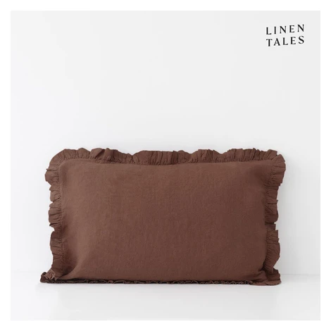 Ľanová obliečka na vankúš 50x60 cm Chocolate – Linen Tales