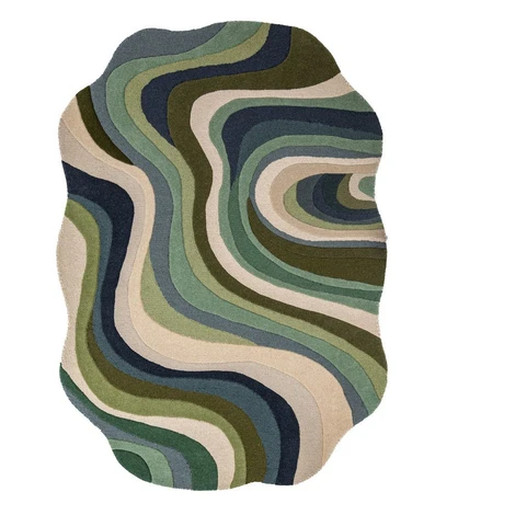 Zelený ručne tkaný vlnený koberec 200x290 cm Envy Wool – Flair Rugs